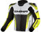 SHIMA STR 2.0 Giacca da moto - Pelle, giacca sportiva con protezioni per schiena, gomiti, spalle, pelle traforata, per tuta 2 pezzi (Fluo, 56)