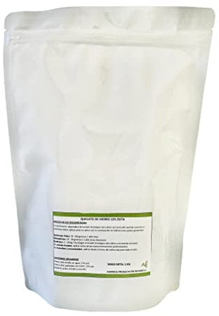 Chelato di Ferro 13% 1 KG, 5 KG Anti Clorosi, Prodotto professionale solubile | AGROBULL | (1 KG)