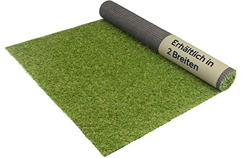 Primaflor Kunstrasen AMY 23mm - 4,00m x 3,00m, wetterfester Outdoor Bodenbelag | UV-stabil & wasserdurchlässig | Rasenteppich für Balkon & Terrasse | Balkonbelag zuschneidbar