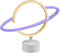 Reality Leuchten LED Tischleuchte Planet R55370101, Kunststoff Weiß, inkl. 1.6 Watt LED