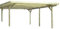 Eden Partenaire Jardin Carport en Bois Couverture PVC Basic Double
