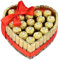 Torte aus Merci schokolade und Ferrero Rocher in Herzform - herzförmiges Geschenk für ein Frau - süßigkeiten box mit schokolade - Geschenkkorb zum Valentinstag für Verliebte