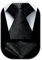 HISDERN Krawatten für Herren Schwarz Extra Lange Krawatte mit Einstecktuch Set Paisley Herrenkrawatte und Taschentuch Formelle Hochzeit Schlips Männer