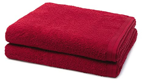Möve - Superwuschel - 2 X Duschtuch - im Set - Baumwolle (80 X 150cm Ruby)