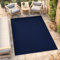 TAPISO Mono Teppich Kurzflor Indoor Outdoor UV-beständig Dunkelblau Einfarbig Wohnzimmer Schlafzimmer Kinderzimmer Modern Design ÖKO-TEX 120 x 170 cm