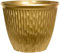 AKKIN Christmas Festive Decorative Plastic Round Plant Pot Planter Brooklyn Range High Gloss Gold - 30cm (H) 38cm (D) 23 Litre Volume - Indoor or Outdoor Use