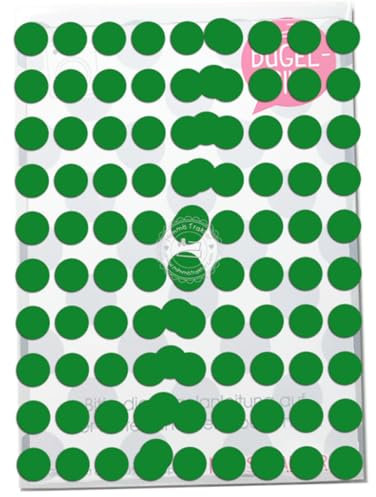 Bügelbild 100 Punkte Konfetti 11 mm dots Flockfolie Aufbügler Applikationen Bügelsticker für Stoffe Textilien Kinder zum Aufbügeln Flicken, Farbe:grün