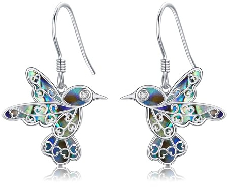 Kolibri Ohrringe Silber 925 Kolibri Ohrhänger Kolibri Schmuck Geschenke Damen