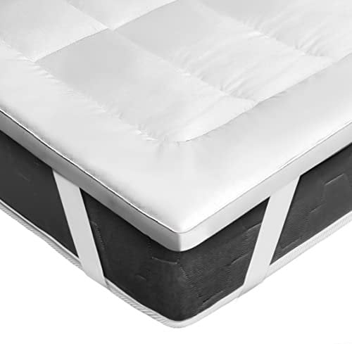 GMTextiles Microfaser Topper 180x200cm + 5cm mit 4 Anti-Rutsch-Ecklaschen matratzen Topper 180x200 ist Maschinenwaschbar + Hypoallergene. matratzentopper 180x200cm ist für Sofabett und Gästebett
