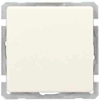 Kreuzschalter (Mechanismus), Wandschalter, Metallrahmen, Lichtschalter, Druckschalter, Weiß