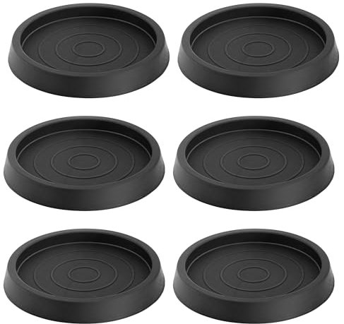 6 Stück Stuhlbeinschoner Möbeluntersetzer Antirutsch Pads für Möbel Silikon Pads 6,35CM Runde Möbel Untersetzer Geeignet für die meisten Möbeltischbeine Schwarz
