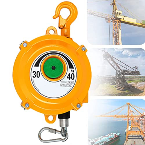 WQZStar Spring Pulley Balancer, Spring Balancer with 150 Cm Pulley and Hook for Construction Site, Factory ar Construction Site, Factory and Workshop, Retractable Spring Compressor,180-200kg (40kg)