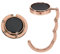 kwmobile Taschenhalter für Tisch - 2X Faltbare Antirutsch Handtaschenhalter Tisch Haken - Taschen Aufhänger - Geschenkidee Gadgets für Frauen - Taschenhaken Set in Kupfer