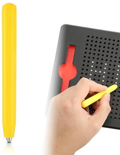 EIHI 1 Stücke Gelb Ersatzstift Magnetischer Zeichenstift Magnet Ersatz Stifte für Magnetisches Zeichenbrett Magnapad A bis Z und Nummern 0 bis 9
