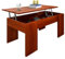 HOGAR24 ES Mesa de Centro Elevable, Mesa de Centro, Estilo Nordico, Color Nogal, Medidas: 90 cm (Ancho) x 45,5-58 cm (Alto) x 50 cm (Fondo).