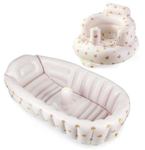 PandaEar Bañera inflable y asiento para bebé
