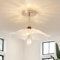 LED Deckenleuchte Wohnzimmer,E27 Deckenlampe Schlafzimmer in Blumenform Retro Deckenlampen Hängend,Home Dekoration Schlafzimmer Lampe Decke,Deckenlampe Glas für Flur Küche