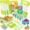 UPDOKIT Toddler Knife Set, Kids Cooking Set for Real Food Chopping,26-Piece Kitchen Safe Knives Set for Kids with Potato Knife, Storage Basket, Crinkle Cutter, Y Peeler, Fruit Cutters