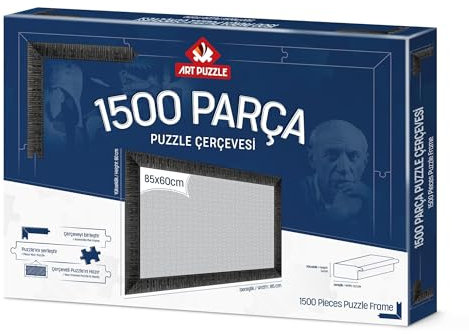 Art Puzzle Schwarz 1500 Teile Puzzle Rahmen zerlegt