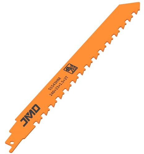 Säbelsägeblatt, Sägeblatt 305mm, Hartmetallstahl für Porenbeton, Holz, Metall, Ziegel, Beton, Professional Sägeblätter Säbelsäge (10inch - L240mm x B23m x T1,5mm, 1 Stück)