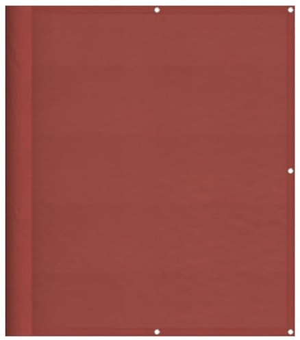 vidaXL Balkon-Sichtschutz Terrakotta 120x1000cm 100% Polyester-Oxford, Balkonsichtschutz, Balkonbespannung, Balkon Windschutz, Sichtschutz
