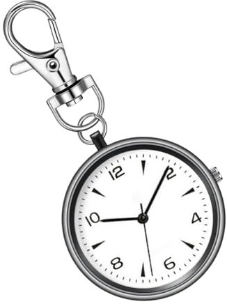 TASCHWATCH - Horloge De Porte-clés | Avec Un Cadeau Pour L'anniversaire | Grand Cadran | Montre De Poche Fine Portable Avec Cadran Ouvert | Assiette Unisexe Calme Pour L'école À La Maison En Plein Air