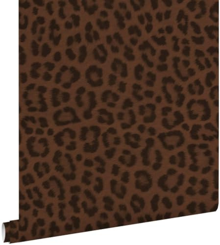 Esta Home Tapete Leopardenmuster Braun 53 cm x 10.05 m