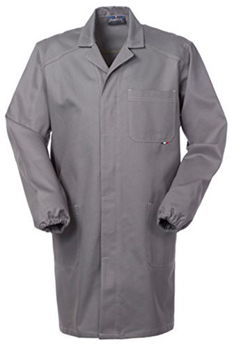 SERIO PLUS + Camice Uomo per Tecnici Magazzinieri O Officine in Cotone Grigio A60109 (XXL)