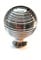 French Furniture Fittings Set of 6 Queen Anne Reeded - Beehive Knobs Polished Chrome Cabinet Handles for cupboards, for Kitchen Cupboard Door, Drawer, Bedroom Furniture 31mm Diameter, Depth 39mm