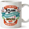Mugffins Tazza Compleanno 70 Anni - Idee Regali Originali et Divertenti per Uomo e Donna - per Lui/per lei. Ceramica 350 mL