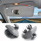 Porpor Booya 2er-Pack Sonnenblenden-Haken-Clip für A1 A3 A4 A5 Q3 Q5 OEM (8E0 857 562) (grau)