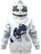 Dgfstm Jungen Smile Gesichtsmaske Hoodie Kinder Mode DJ 3D Langarm Pullover Cosplay Jacke (Reißverschluss, 150)