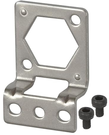 RIEGLER 133154-EDS010-BFWS Befestigungswinkel aus Metall, senkrecht, 1Stk