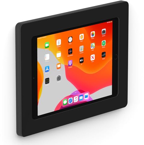 VIDAMOUNT Black On-Wall Tablet Mount compatible with iPad 10.2 (7th, 8th & 9th Gen)