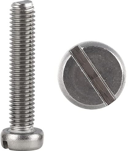 FASTON® Zylinderschrauben mit Schlitz M4x28 mm DIN 84 aus rostfreiem Edelstahl A2 V2A (40 Stück) Langschlitzschrauben Flachkopf Schrauben Schlitzschrauben Zylinderkopfschrauben