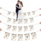 Girlande Hochzeit zum schneiden Just Married inkl. Schlaufe perfektes Hochzeitsgeschenk zum durchschreiten des Brautpaares Herz Hochzeitsspiel Braut & Bräutigam Deutsch oder Türkisch