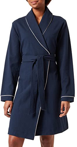 Triumph Damen Waffle Robe Bademantel, Blue Nights, 36/38