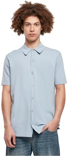 Urban Classics Herren Knitted Shirt Hemd, summerblue, S