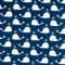 Star Geschenkpapier 70cm x 2m Rolle Motive: Wale blau