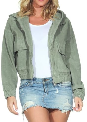 ONLY Women's Onlkenzie L/S Cord Jacket PNT Noos, Seagrass, XXL