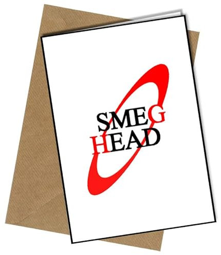 Red Dwarf Smeg Head A5 Birthday Card | Envelope Included | Blank Inside | Unique Design | Personalised Free of Charge
