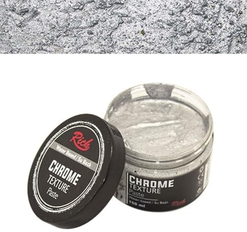Rich Relief Paste Texture 350 Gr Weiß – Strukturpaste für kreative Projekte, Ideal für Dekorationen & DIY, Körnige Textur, Schnell Trocknend, Wasserbasiert, Einfärbbar mit Acrylfarben und Pigmenten