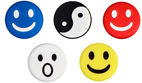 Tennis Racket Vibration Dampeners, Tennis Racket Shock Absorber, Colorful Tennis Accessories (5 pcs)