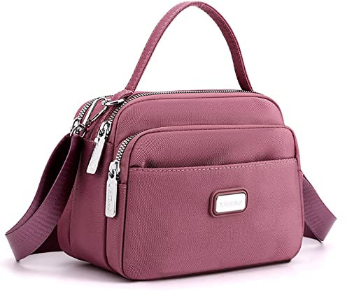 LIBAIJIAAZQH Sacs Bandoulière Femme, Sacoche Telephone Portable Femme, Pochette Bandoulière Femme, Sac à Bandoulière éTanche Avec Réglable Nylon Sac TéléPhone Portable Multifonctionnel Sac à Main.