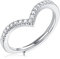 Lllunimon Exquisite glänzende Moissanite Row Ring in 925 Sterling Silber, Elegante charmante Damenring, hohe Qualität Schmuck Geschenk
