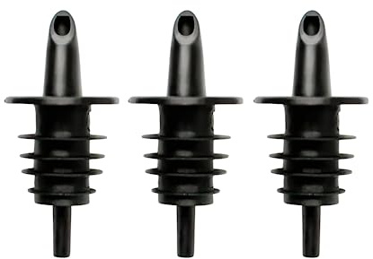 Hawaiian Shaved Ice Syrup Precise Control Bottle Pourers, Professional Pour Spouts for Snow Cone & Drink Flavors (3-Pack)