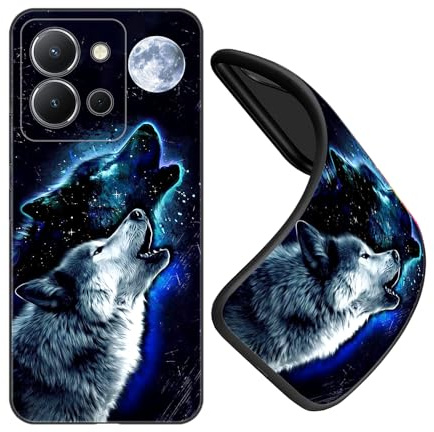 JEZSTHAI Schutzhüllen für Handy Vivo Y36 Hülle Silikon Fallschutz Muster Design Handyhülle,Ultra Dünn Flexible Stoßfeste Bumper Case,Weiche Anti-Kratzt Rückseite,Nr.A07