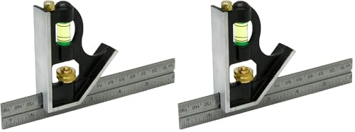 Rolson 50850 150 mm Mini Combination Square (Pack of 2)