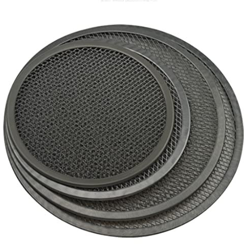 TiStm Bandeja for Pizza de malla antiadherente negra, 4 Uds., pantalla for horno de Pasta, red for hornear, soporte for Pizza, utensilios for hornear, pantalla for Pizza de malla plana Hornear