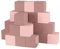 KiddyMoon Schaumstoff Würfel Für Baby Weiche Blöcke 24 Stücke Schaum Spielzeug Montessori-Spielzeug Mit Schaum Und Viel Spaß Für Kinder, Blöcke: Erikafarben/Pink